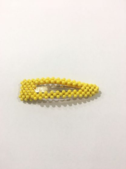 Hårspenne i perler – Zuzanna G gul oval hårspenne  – Mio Trend