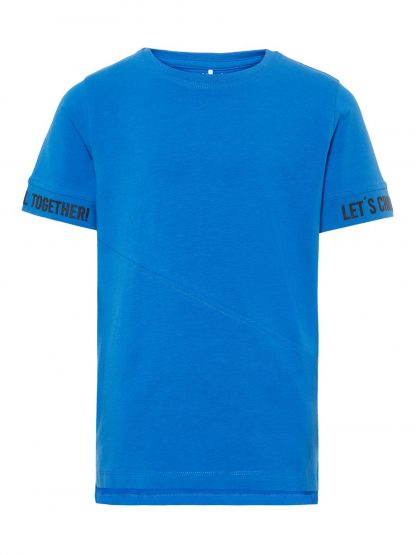 Name It blå t-skjorte – T-skjorter blå t-skjorte Sonny – Mio Trend
