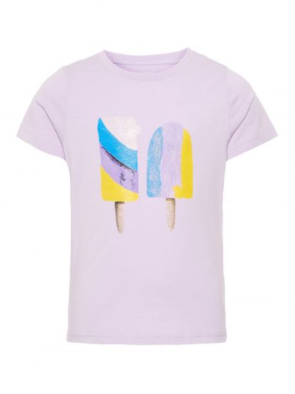 Name It lilla t-skjorte – T-skjorter lilla t-skjorte – Mio Trend
