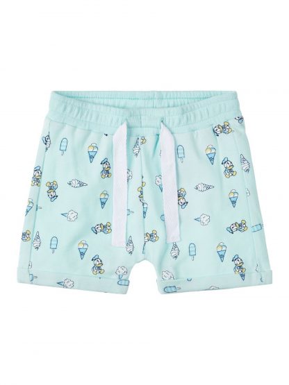 Shorts til baby.  – Name It turkis shorts med Donald – Mio Trend