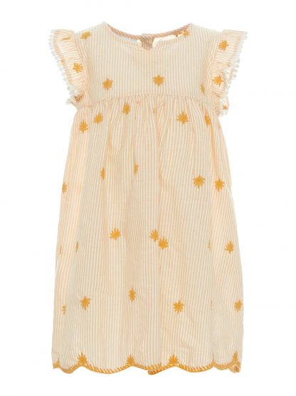 Name It gul sommerkjole – Name It gul kjole med striper – Mio Trend