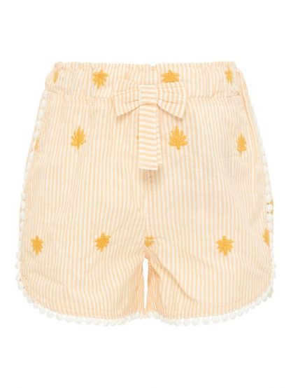 Name It gul shorts – Shorts gul shorts med striper – Mio Trend
