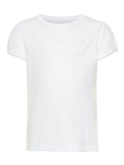 Name It t-skjorte puffarm – T-skjorter hvit t-skjorte Hditte – Mio Trend
