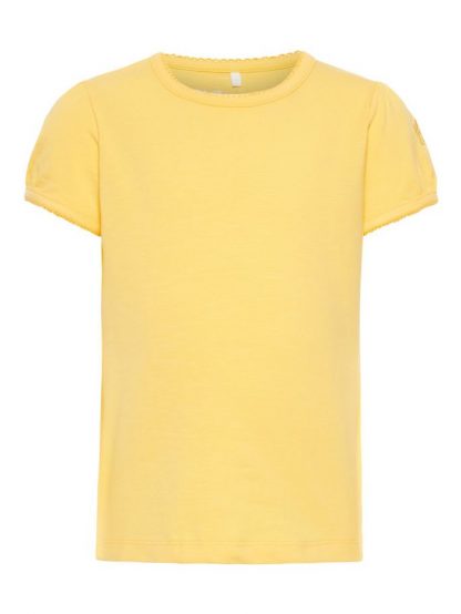 Gul t-skjorte barn – T-skjorter gul t-skjorte Hditte – Mio Trend