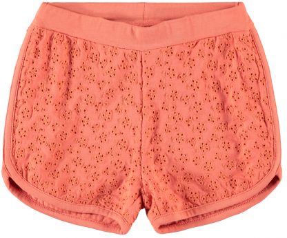 Name It shorts coral – Shorts coral shorts med blonder – Mio Trend
