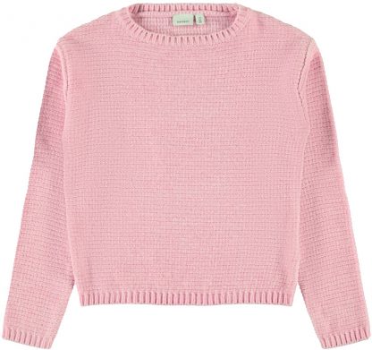 Name It genser rosa – Name It NkfLisia knit genser, prism pink – Mio Trend