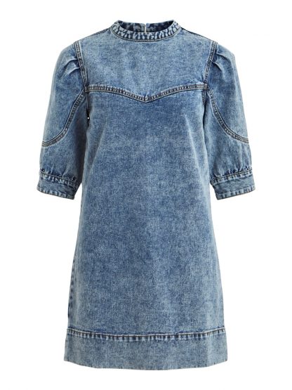 Vila olakjole – Vila denimkjole Vienz – Mio Trend