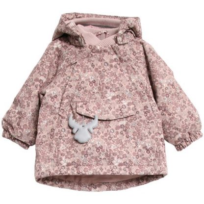 Wheat jakke jente – Yttertøy rosa vinterjakke med blomster Sascha  – Mio Trend