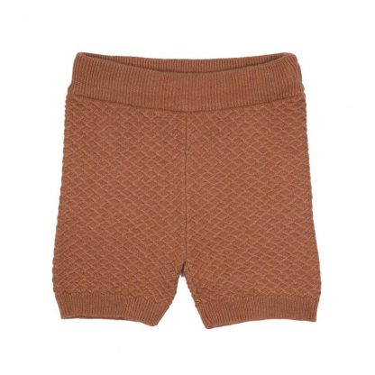 Strikkeshorts Me Mini, rustrød – Shorts rustrød strikkeshorts Jim – Mio Trend