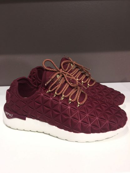 Burgunder joggesko Asfvlt – Asfvlt sko og sneakers vinrøde joggesko Speed Sock – Mio Trend