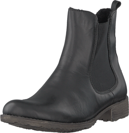 Rieker sorte støvler – Støvletter og boots sorte Chelsea- boots i skinn – Mio Trend