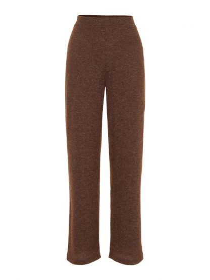 Brun bukse dame – Pieces brun kosebukse Hermione – Mio Trend