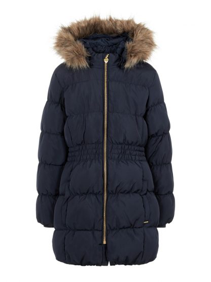 Dunjakke barn, mørke blå dunjakke til jente fra Name It.  – Name It mørke blå dunjakke Molly – Mio Trend