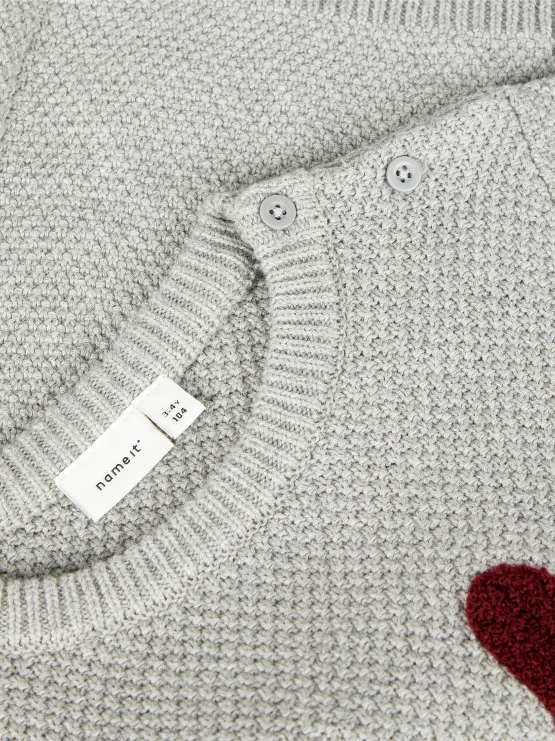 Name It genser OKAY, grå genser.