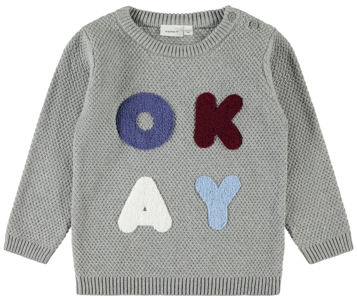 Name It grå OKAY genser – Mio Trend Name It genser OKAY, grå genser. – Name It grå OKAY genser – Mio Trend