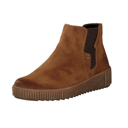 Rieker brun ankelstøvlett – Støvletter og boots lav brun ankelstøvlett – Mio Trend