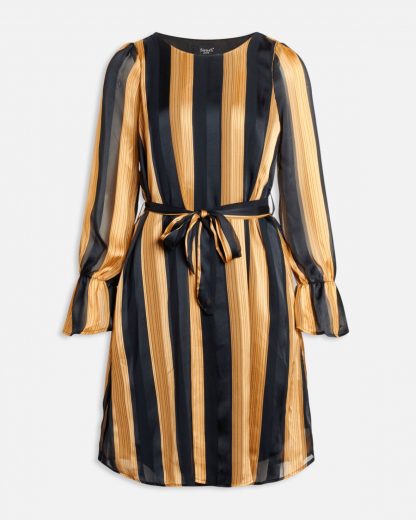 Sort og gull kjole fra Sisters Point – Sisters Point sort og gull kjole Noki – Mio Trend