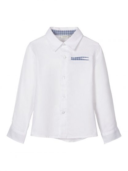 Hvit penskjorte barn, fra Name It – Skjorter og vester hvit penskjorte Rapus – Mio Trend