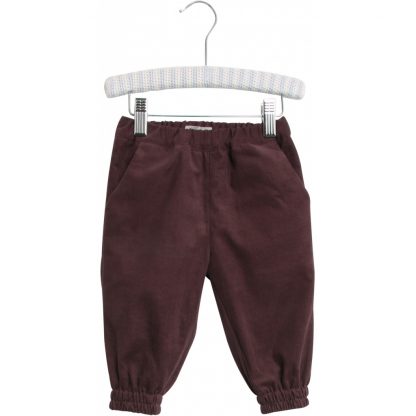 Cordbukse barn, burgunder bukse fra Wheat.  – Wheat burgunder bukse i babycord – Mio Trend