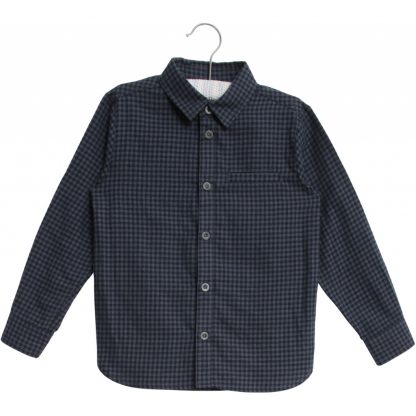 Wheat flanellskjorte til gutt.  – Wheat blå rutete skjorte Kristian – Mio Trend