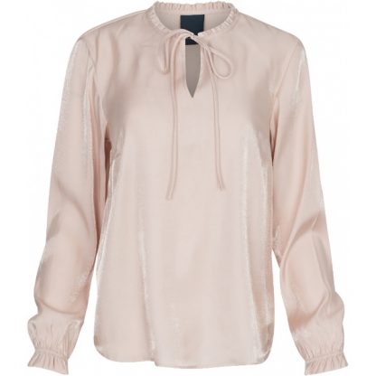 Penbluse beige – Luxzuz One Two Nelle bluse creme – Mio Trend