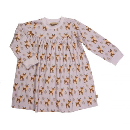 Kjole reinsdyr, lilla kjole fra Memini. – Memini lilla kjole med reinsdyr Deer – Mio Trend