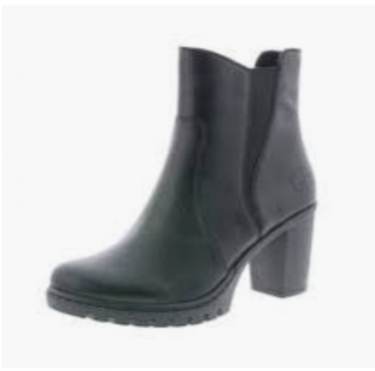 Rieker skolett med glidelås – Støvletter og boots sort skolett med glidelås – Mio Trend