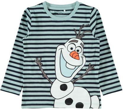 Olaf genser Frost, grønn genser fra Name It – Name It Olaf genser striper grønn – Mio Trend