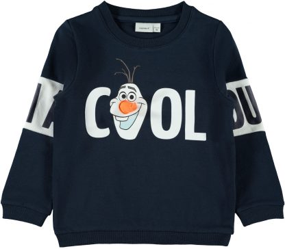 Frost blå genser fra Name It. – Name It Olaf genser fra Frost blå – Mio Trend