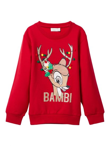 Julegenser barn Bambi, fra Name It.  – Name It julegenser med Bambi – Mio Trend