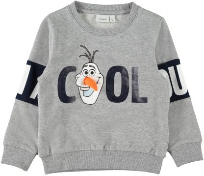 Frost genser Olaf, grå genser fra Name It.  – Name It Olaf genser fra Frost  – Mio Trend