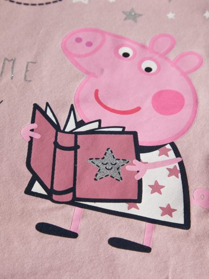 Pysj Peppa Gris, rosa pysjamas til jente. 