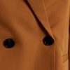 Brun dressjakke dame, lys camelbrun blazer. 