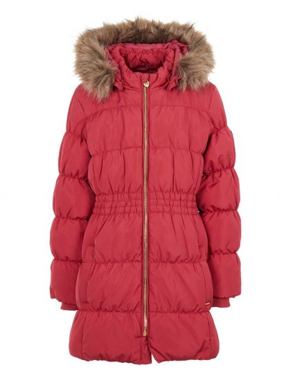 Rosa dunjakke barn, vinterjakke fra Name It. – Name It cerise dunjakke Molly – Mio Trend
