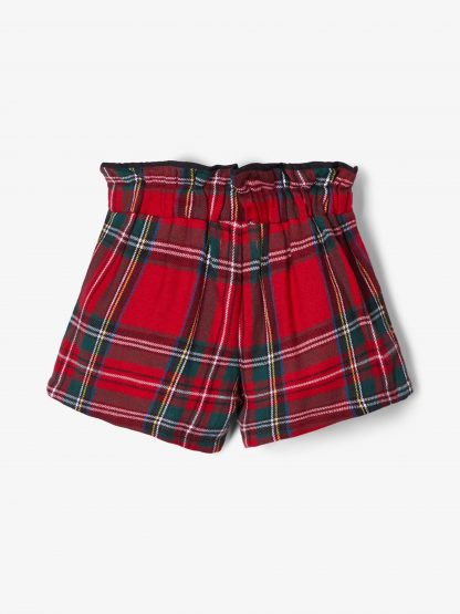 Rød shorts Name It, shorts til jente. 