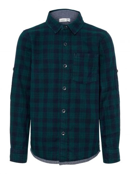 Grønn skjorte Name It.  – Skjorter og vester grønn rutete skjorte – Mio Trend