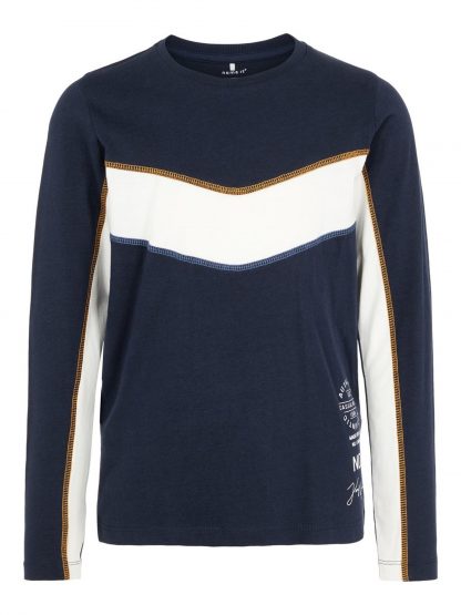 Marineblå genser gutt fra Name It. – Name It mørke blå genser Osmond – Mio Trend