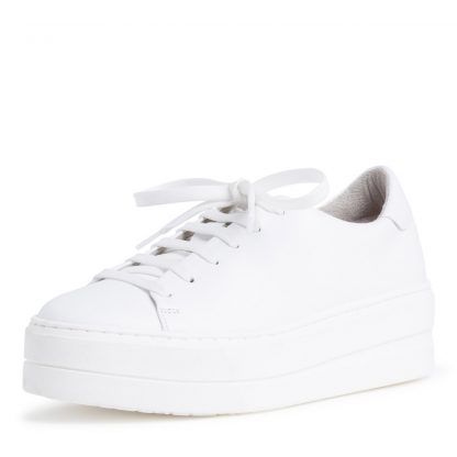 Hvite sko Tamaris – Tamaris hvite sneakers med platåsåle – Mio Trend
