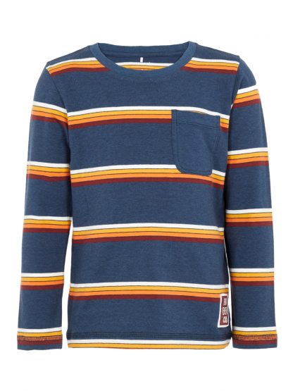 Stripete genser gutt – Name It blå stripete genser Nari – Mio Trend