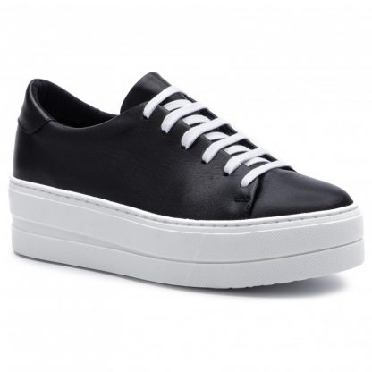 Tamaris sko sorte – Tamaris sorte sneakers med platåsåle – Mio Trend