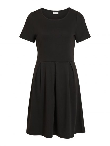 Vila svart kjole – Vila sort kjole Tinny – Mio Trend