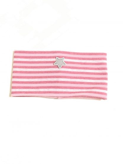 Kivat rosa ørevarmer – Kivat pannebånd rosa striper – Mio Trend