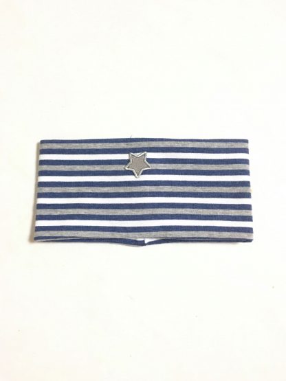 Kivat ørevarmer striper – Kivat pannebånd blå striper – Mio Trend