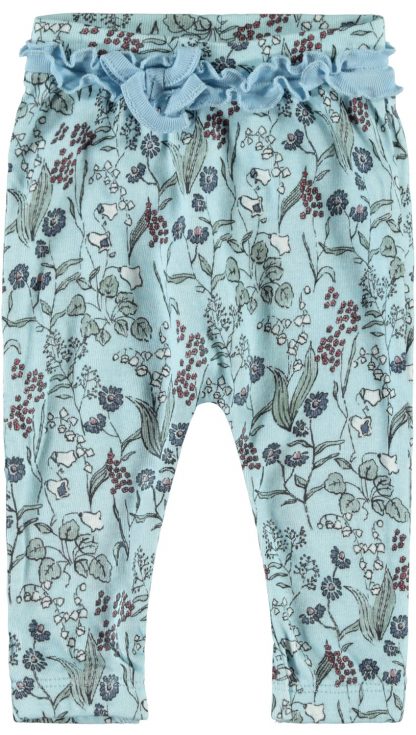 Bukse blomster baby – Name It blå bukse med blomster – Mio Trend