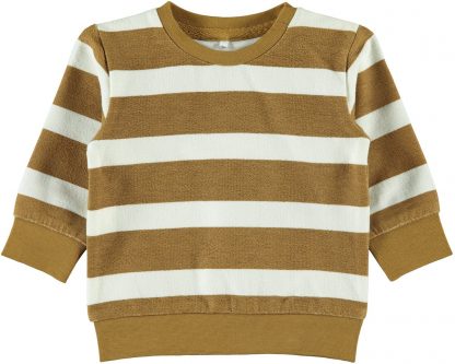 Brun genser baby – Name It brun stripte genser  – Mio Trend