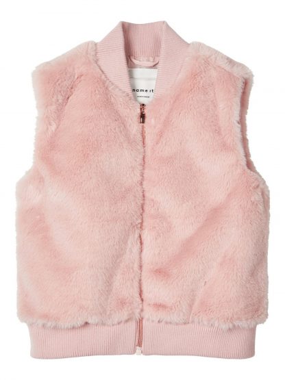 Rosa pelsvest til barn – Skjorter og vester rosa pelsvest  – Mio Trend