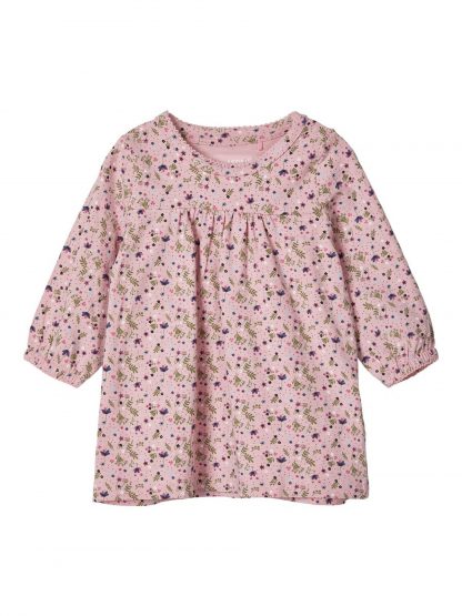 Baby kjole organisk bomull – Name It rosa kjole Deva – Mio Trend