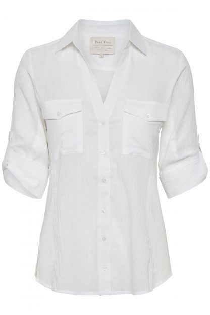 Part Two hvit bluse – Part Two hvit skjorte Cortina – Mio Trend