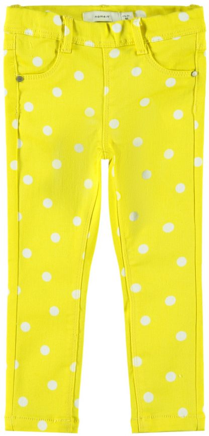 Gul bukse jente – Name It gul bukse med prikker Polly – Mio Trend