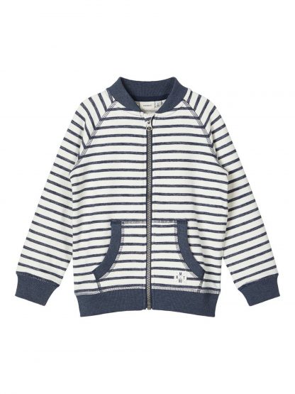 Stripete jakke barn – Name It blå stripete cardigan Fariko – Mio Trend